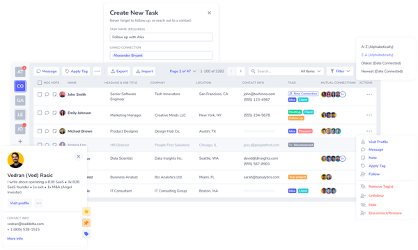 1. Connections Manager